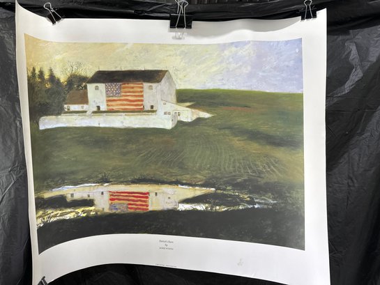 Jamie Wyeth: 'Patriots Barn' Print