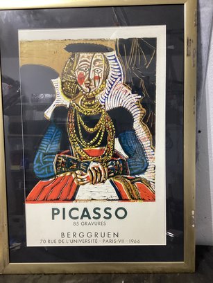 Pablo Picasso 'Portrait Of A Lady' Print.after Pablo Picasso