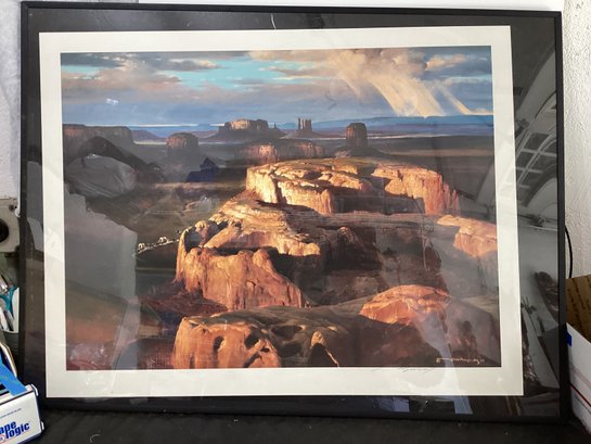 Crossing South By Maher Morcos Print  Signed, Dated 89 & Numbered