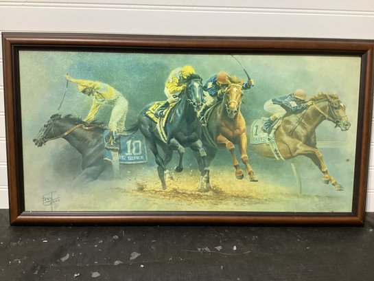 Battle For The Triple Crown 1989 Print On Canvas