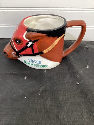 Seabiscuit Race Horse Mug Belmont Stakes Belmont Park NY