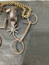 Horse Bit, Boot Spur, Spanish Ring Bit & Chain