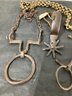 Horse Bit, Boot Spur, Spanish Ring Bit & Chain