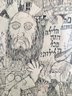 MARK PODWEL Signed Jewish Judaica Color Litho TABLETS Moses With 10 Commandments
