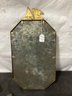 Antique WWII Patriotic STATUE OF LIBERTY Shadowbox 48 Star Flag Gilded Metal