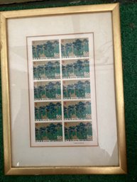 1970 Japan,  Osaka Exposition Framed Stamps