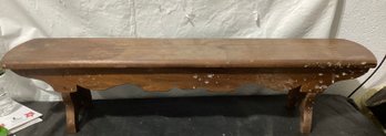 Wood Bench/ Footstool