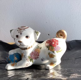 The Imperial Puppy Of Satsuma Franklin Mint Porcelain Figure