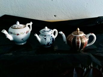 3 Assorted Tea Pots