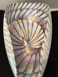 Midcentury  Glass Sea Shell Bowl Murano?