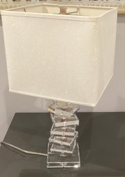 1 Lucite Table Lamp