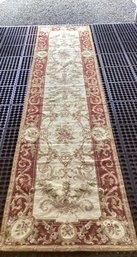 Wool Needlepoint Runner Rug