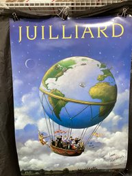 Juilliard Poster Dedicated And Signed By Illustrator Rafal Oblinski