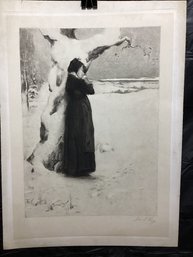 Accused Of Witchcraft - Black And White Etching Jas S. King