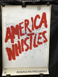 Ed Ruscha America Whistles Poster 1976 Mobil Bicentennial Pop Art