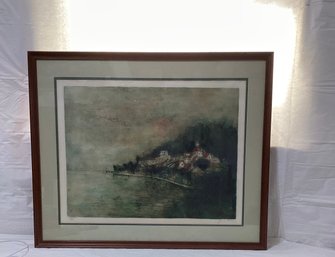 Beautiful Coast Scene Lithograpf By Ganter