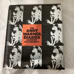 The Andy Warhol Diaries ' Vintage 1989  Hardcover Pop Art Memoirs Book