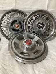 3 Vintage Hubcaps - See Below