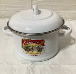 Vintage Campbells Tomato Soup PotGibson Porcelain Enamel On Steel