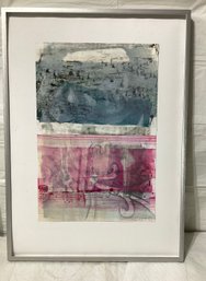 Beautiful  Abstract Watercolor Signed Illegibly