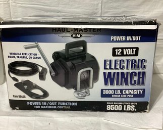 Haul Master Electric Winch 3000LB. Capacity 12Volt