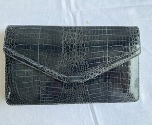 Samutprakarn Grey Crocodile Purse Thailand