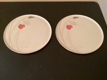 2 Mikasa FX 007 Anthurium Cake Plates