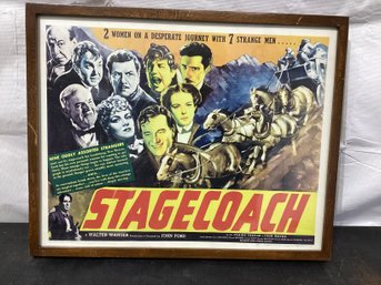 Stagecoach Poster Movie B John Wayne Claire Trevor Thomas Mitchell George Bancroft