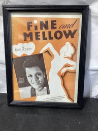 Billie Holiday Fine And Mellow Appears To Be A Sheet Music Cover
