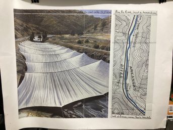 CHRISTO JAVACHEFF, Over The River, Project For Arkansas River, 1996