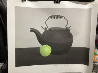 Stevan Dohanos (1907-1994) 'Teapot With Apple'' Signed Numbered Lithograph 235/525