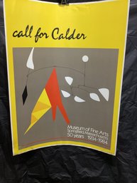 Alexander Calder- Call For  Calder  Museum Of Fine Arts Poster