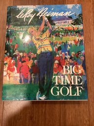 Great Leroy Neiman Big Time Golf Book Signed US Open