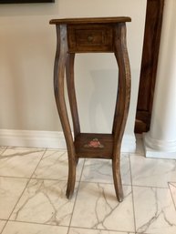 Accent Table, With Painted Roses And Drawer