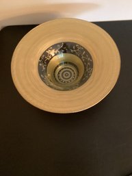 15.5 Large Decorative Bowl Gold Painted Design