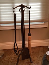 Iron Fireplace Tool Set