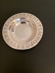 Lunt Silverplate Alphabet Plate