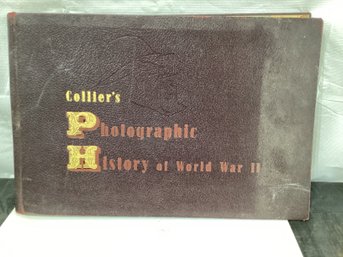 1945 Collier's Photographic History Of WWII Large Book