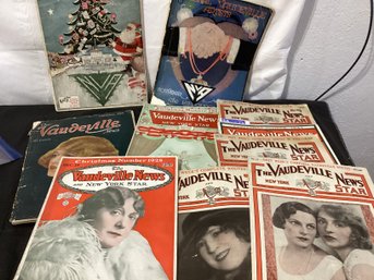 1927-28.  1924   10 Pieces Of The Vaudeville News Magazines