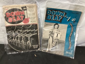 2 Down Beat Magazines 1943 & 1954