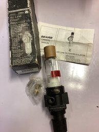 Sears Air Line Filter/regulator With Guage