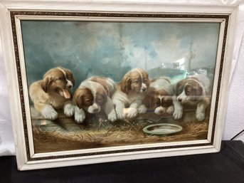 St. Bernard Puppies Print