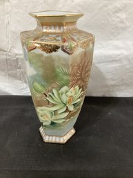 Vintage Nippon  Hand Painted Vase