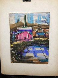 Beautiful Colorful Pastel  Signed Henry DeMuth