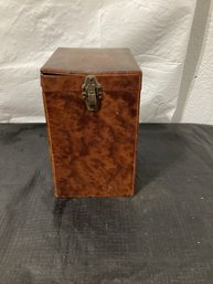 Vintage Wood Box Metal Lined