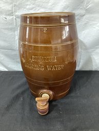 19th Century Etherium Water Crock 2 Gallon