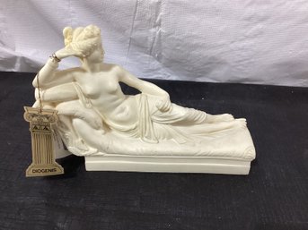 Paulina Borghese Figurine - Alabaster Oxylite Statue