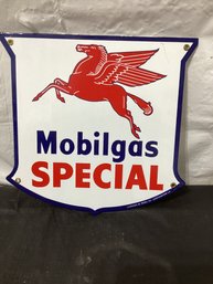 Reproduction Mobil Gas Sign Metal