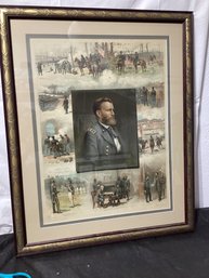 'Ulysses S. Grant From West Point To Appomattox' Lithograph By Louis Prang & Thure De Thulstrup