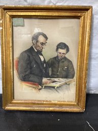 Reproduction Print Abe Lincoln & Son Tad